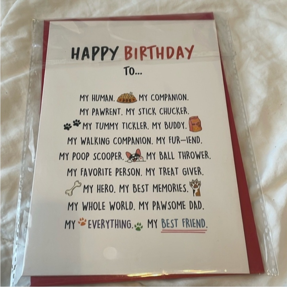 $1 when bundled from pet birthday‎ card
